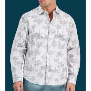 Tommy Bahama L/Sleeve Button PALM GARDEN CHAMBRAY Men's Camp Shirt $118 3XL NWT